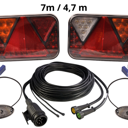 Cantonal LED set Fristom - 13 polig - inclusief markeringsverlichting & ingebouwde weerstanden - kies de gewenste hoofdkabel