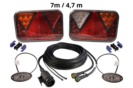 Cantonal LED set Fristom - 13 polig - inclusief markeringsverlichting & ingebouwde weerstanden - kies de gewenste hoofdkabel