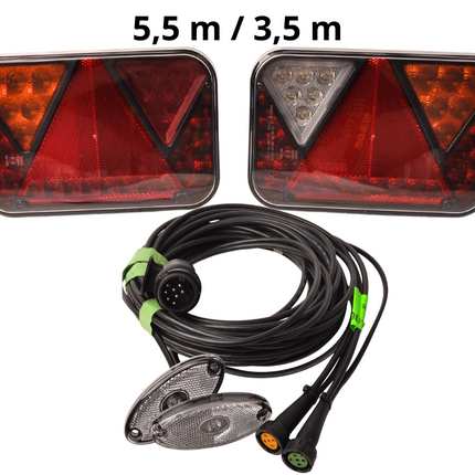 Cantonal LED set Fristom - 13 polig - inclusief markeringsverlichting & ingebouwde weerstanden - kies de gewenste hoofdkabel