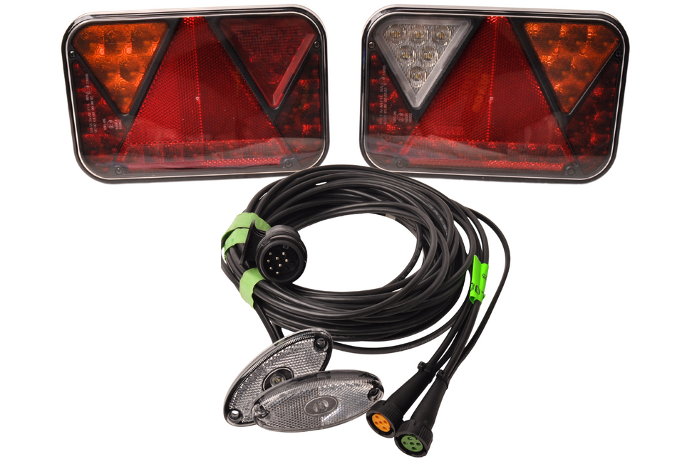 Cantonal LED set Fristom - 13 polig - inclusief markeringsverlichting & ingebouwde weerstanden - kies de gewenste hoofdkabel