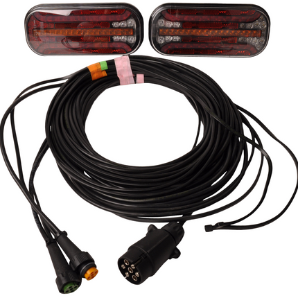 Cantonal LED verlichtingsset - Fristom FT-230 - 7 polig - 7 meter hoofdkabel - incl. 4 meter aftakkingen & dynamische richtingaanwijzers