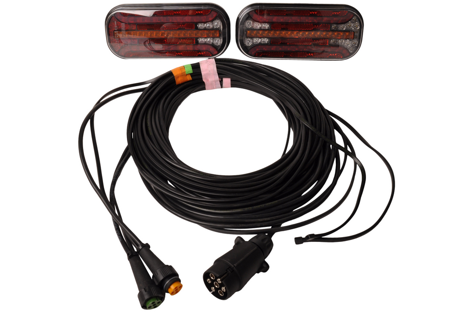 Cantonal LED verlichtingsset - Fristom FT-230 - 7 polig - 7 meter hoofdkabel - incl. 4 meter aftakkingen & dynamische richtingaanwijzers
