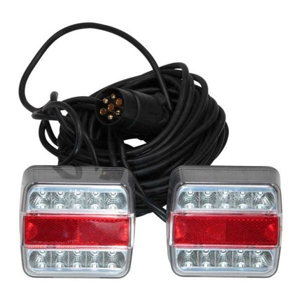 Cantonal LED verlichtingsset op magneten met 12 meter hoofdkabel - 7 polig - ideaal voor bootrailers