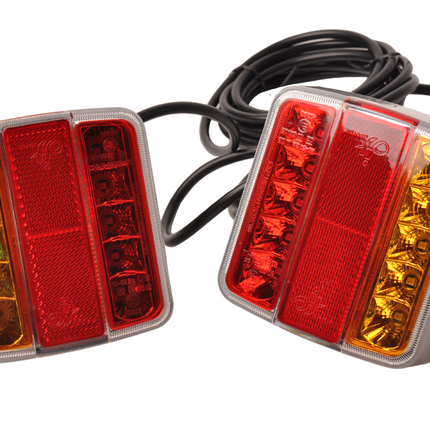 Cantonal LED verlichtingsset op magneten met 7,5 meter hoofdkabel - 7 polig - ideaal voor bootrailers