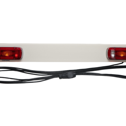 Cantonal Lichtbalk voor aanhanger - 150 cm breed - 13 polige stekker op 9 meter hoofdkabel
