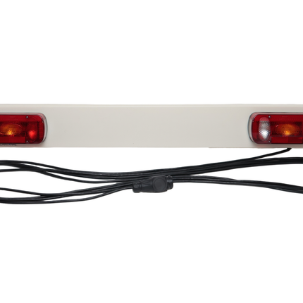 Cantonal Lichtbalk voor aanhanger - 150 cm breed - 13 polige stekker op 9 meter hoofdkabel