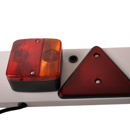 Cantonal Lichtbalk  voor aanhanger met 8 meter kabel - 122 cm - 7 polig