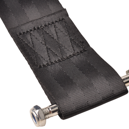 Cantonal Lierband met haak – 5 cm x 6,1 meter – 612 kg – zwart - incl. montagebout