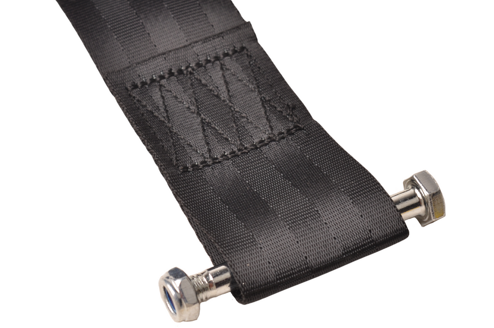 Cantonal Lierband met haak – 5 cm x 6,1 meter – 612 kg – zwart - incl. montagebout