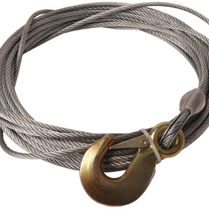 Cantonal Lierkabel met haak (6 mm x 15,2 meter)