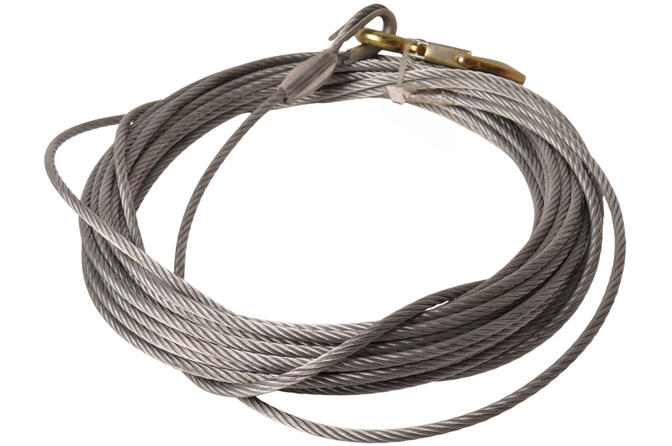 Cantonal Lierkabel met haak (6 mm x 15,2 meter)