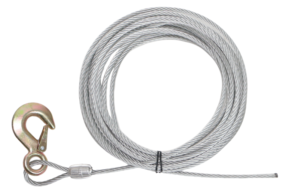 Cantonal Lierkabel met haak (6 mm x 8,5 meter)