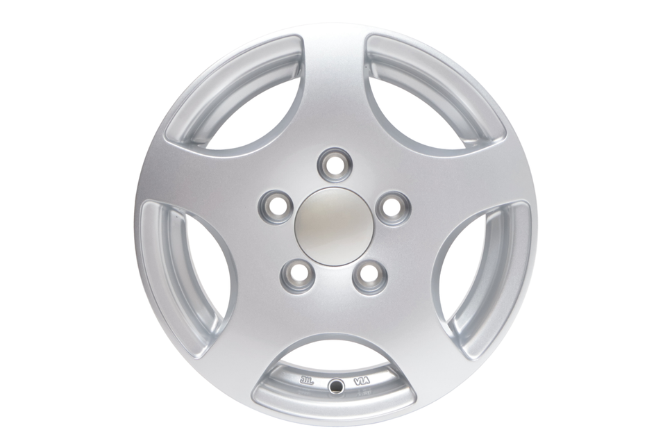Cantonal Losse 13 inch aanhanger velg - 5Jx13 - lichtmetaal - steekmaat: 5x112 - draagvermogen: 750 kg - naafdiameter: 67 mm - ET30 - zilver