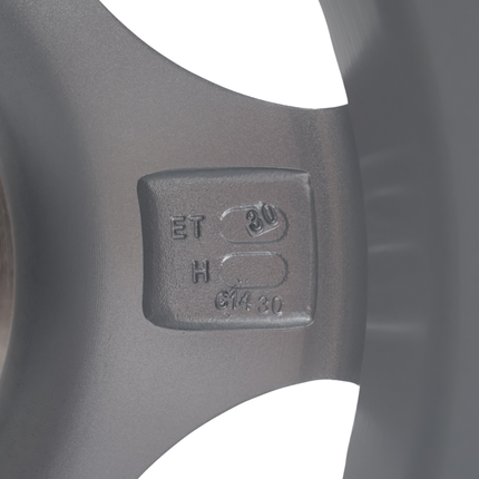 Cantonal Losse 13 inch aanhanger velg - 5Jx13 - lichtmetaal - steekmaat: 5x112 - draagvermogen: 750 kg - naafdiameter: 67 mm - ET30 - zilver