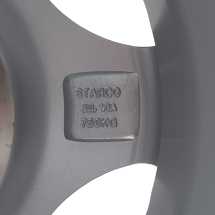 Cantonal Losse 13 inch aanhanger velg - 5Jx13 - lichtmetaal - steekmaat: 5x112 - draagvermogen: 750 kg - naafdiameter: 67 mm - ET30 - zilver