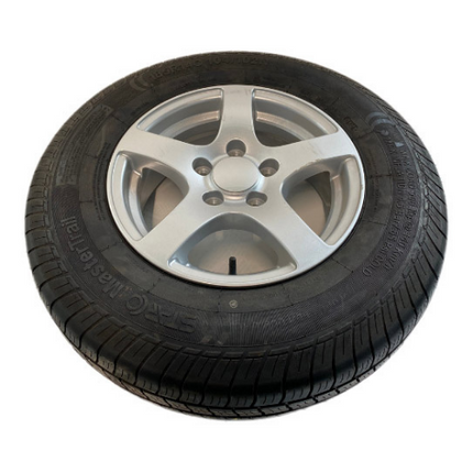 Cantonal Losse 14 inch aanhanger velg - 5.5Jx14 - steekmaat: 5x112 - draagvermogen: 900 kg - naafdiameter: 67 mm - ET30 - zilver