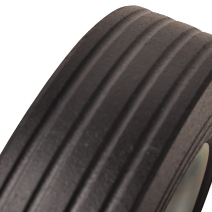 Cantonal Losse stalen velg met Hard rubberen wiel 200 x 50. Past op neuswiel met buis van 48mm doorsnee.