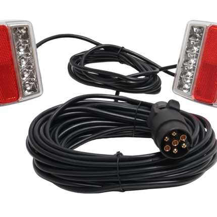 Cantonal Magnetische LED verlichtingsset - 12 meter hoofdkabel - 7 polig - ideaal voor bootrailers