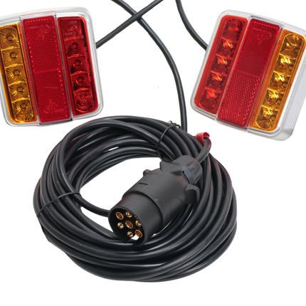 Cantonal Magnetische LED verlichtingsset - 7,5 meter - 7 polig - Plug & Play - ideaal voor bootrailers