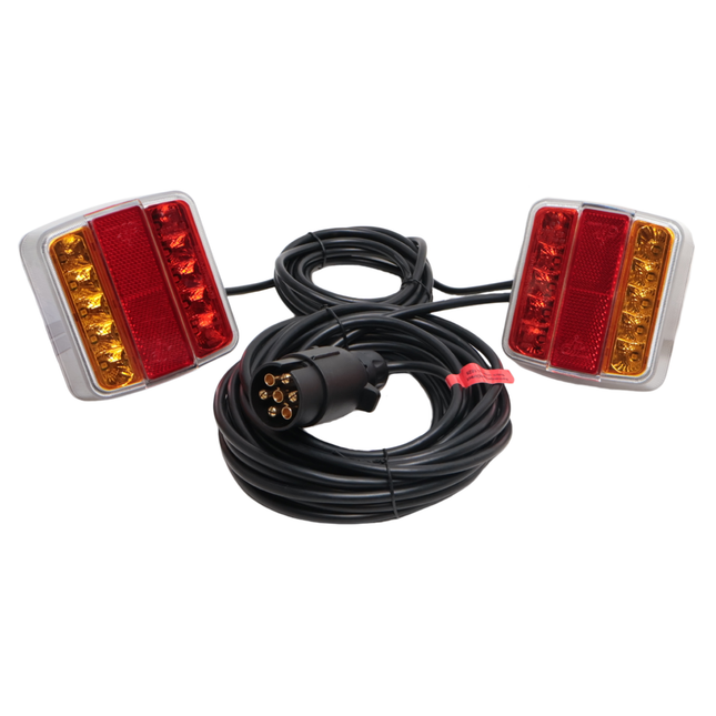 Cantonal Magnetische LED verlichtingsset - 7,5 meter - 7 polig - Plug & Play - ideaal voor bootrailers
