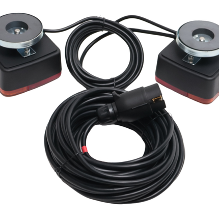 Cantonal Magnetische verlichtingsset - 12 meter hoofdkabel - 7 polig - Plug & Play - ideaal voor bootrailers