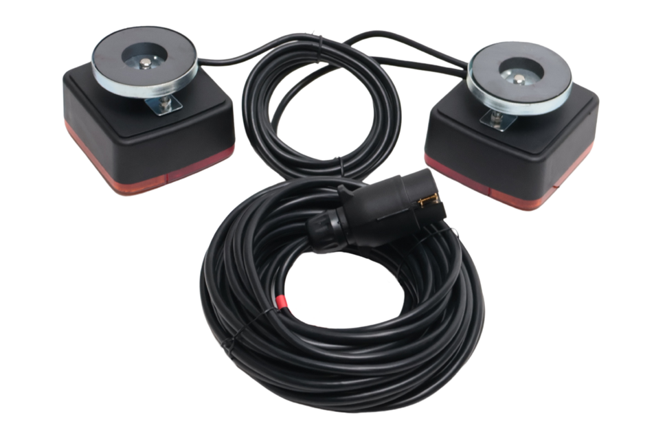 Cantonal Magnetische verlichtingsset - 12 meter hoofdkabel - 7 polig - Plug & Play - ideaal voor bootrailers
