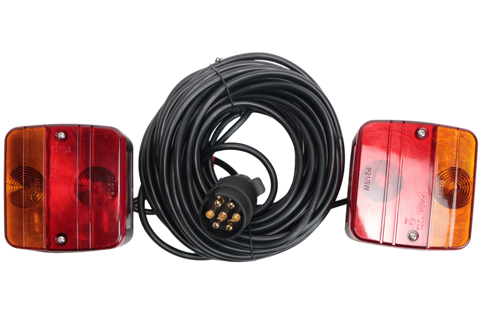 Cantonal Magnetische verlichtingsset - 12 meter hoofdkabel - ideaal voor bootrailers