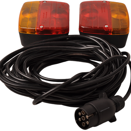 Cantonal Magnetische verlichtingsset - 7,5 meter hoofdkabel - ideaal voor bootrailers