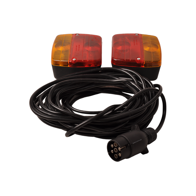 Cantonal Magnetische verlichtingsset - 7,5 meter hoofdkabel - ideaal voor bootrailers