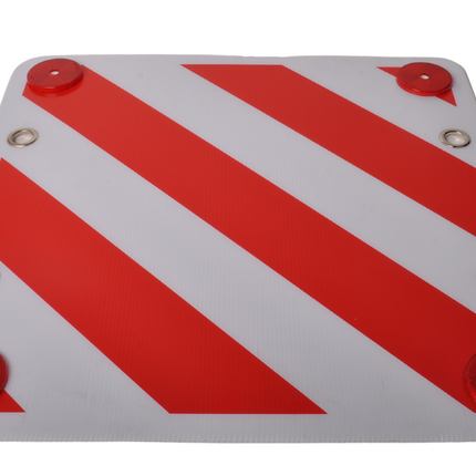 Cantonal Markeringsbord uitstekende lading 50x50 cm - FOAM - inclusief reflectoren