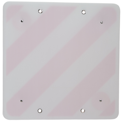 Cantonal Markeringsbord uitstekende lading 50x50 cm - FOAM - inclusief reflectoren