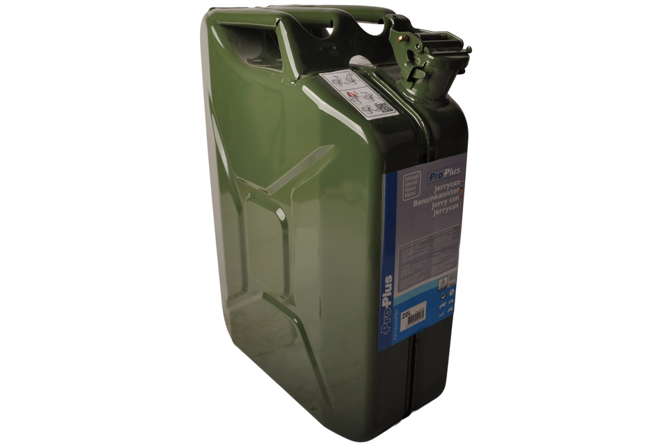 Cantonal Metalen jerrycan - 20 liter - perfect voor de opslag van brandstof op bijvoorbeeld boten