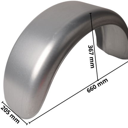 Cantonal Metalen spatbord 13 inch - 660x205x367 mm