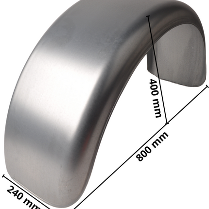 Cantonal Metalen spatbord 14/15 inch - 800x240x400 mm