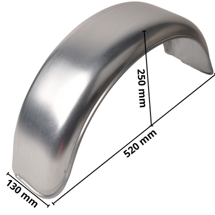 Cantonal Metalen spatbord 8 inch - 520x130x250 mm