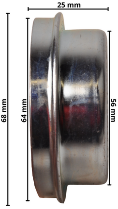Cantonal Naafdop 64 mm - geschikt voor Knott/ Schlegl