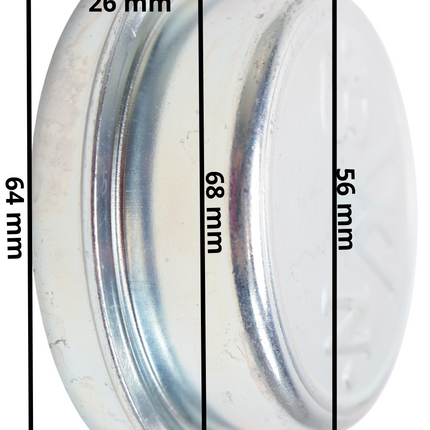 Cantonal Naafdop 64 mm - geschikt voor Knott/ Schlegl