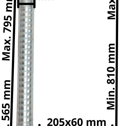 Cantonal Neuswiel - 48 mm - geribbeld - draagvermogen: 150 kg - stalen velg