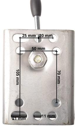 Cantonal Neuswielklem 60mm met knevelschroef