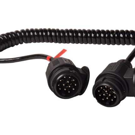 Cantonal Ombouwset naar stekkerdoos met spiraalkabel - 13 polig - 13 pins