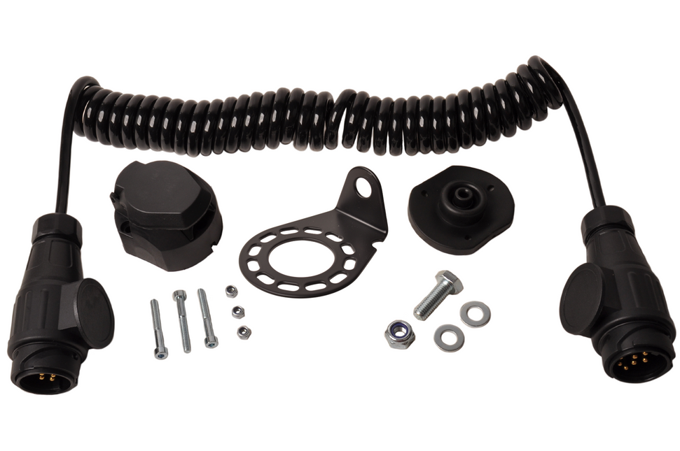 Cantonal Ombouwset naar stekkerdoos met spiraalkabel