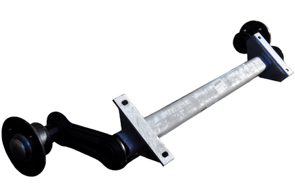 Cantonal Ongeremde torsie as - padmaat 1250 mm - flensmaat 1620 mm - 750 kg - 4x100