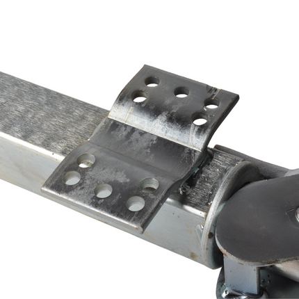 Cantonal Opklapbaar Neuswiel VIERKANT 60mm (grote bevestigingsplaat)