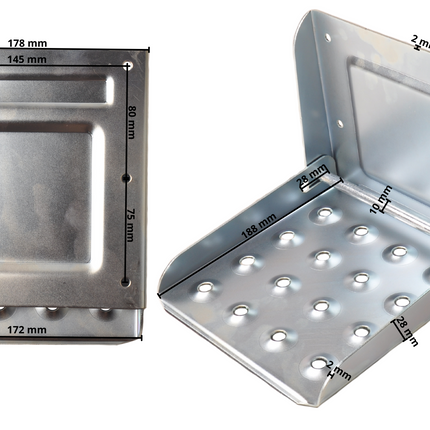 Cantonal Opklapbare opstap 190x178x190 mm