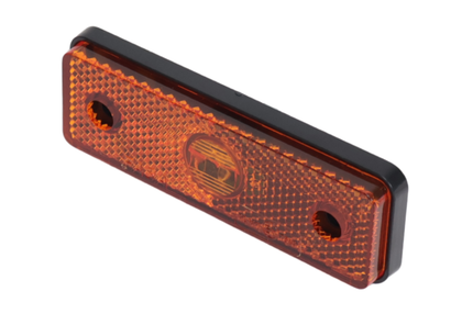 Cantonal Oranje/gele markeringslamp 100x34,5x11,5 mm - inclusief 10 cm 2 aderige draad