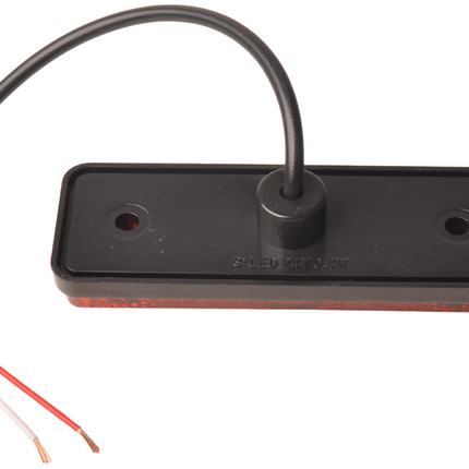 Cantonal oranje/gele markeringslamp 100x34,5x21 mm - inclusief 10 cm 2 aderige draad