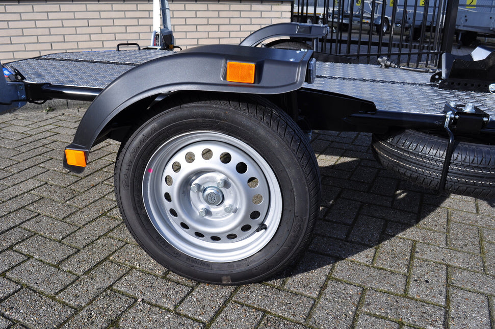 Cantonal Oranje/gele reflector 70x30 mm zelfklevend - set van 2 stuks