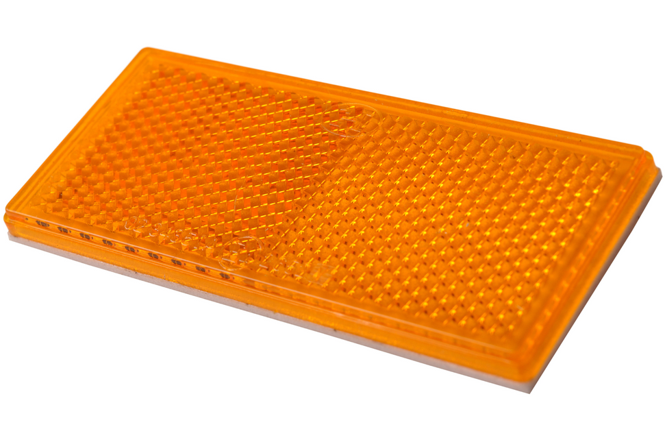 Cantonal Oranje/gele reflector 82x36 mm zelfklevend - 343767