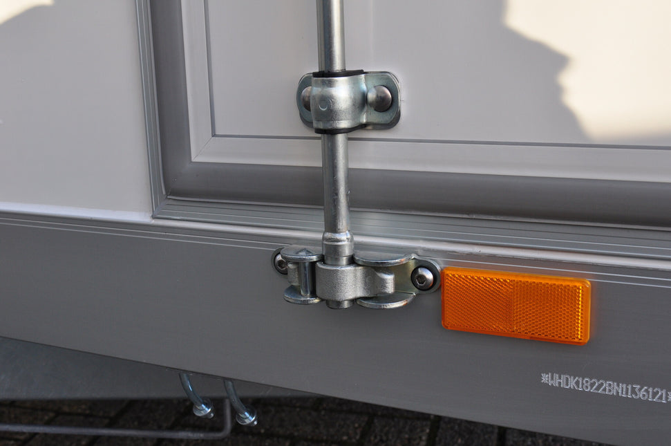 Cantonal Oranje/gele reflector 82x36 mm zelfklevend - set van 2 stuks