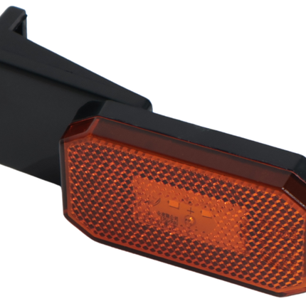 Cantonal Oranje/gele zijmarkeringslamp op bevestigingsvoet - 10 cm 2-aderige losse draad - gloeilamp